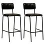 Voir la diapositive 1 : ATMOSPHERA Lot de 2 Chaises de Bar Design  Dario  103cm Noir