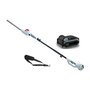 Voir la diapositive 1 : Ikra Taille Haie sur perche télescopique 40V - Lame de 43cm -Batterie Lithium 2,5Ah + Chargeur Led 40V - Sangle d'épaule IKRA