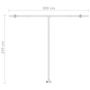 Voir la diapositive 6 : VIDAXL Auvent manuel retractable sur pied 300x250 cm Orange et marron