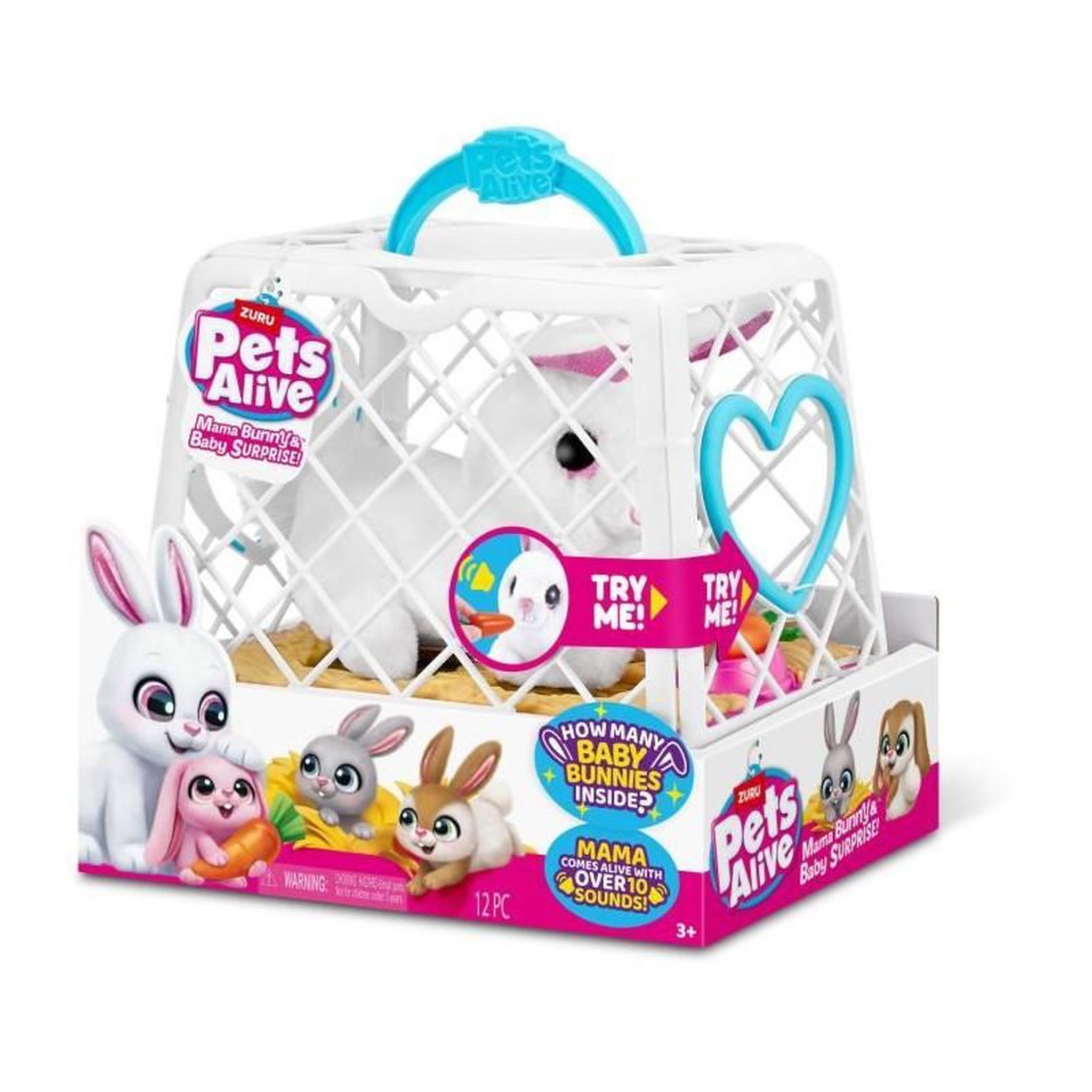 Voir la diapositive 2 : ZURU Peluche interactive Zuru Pets Alive Maman Bunny