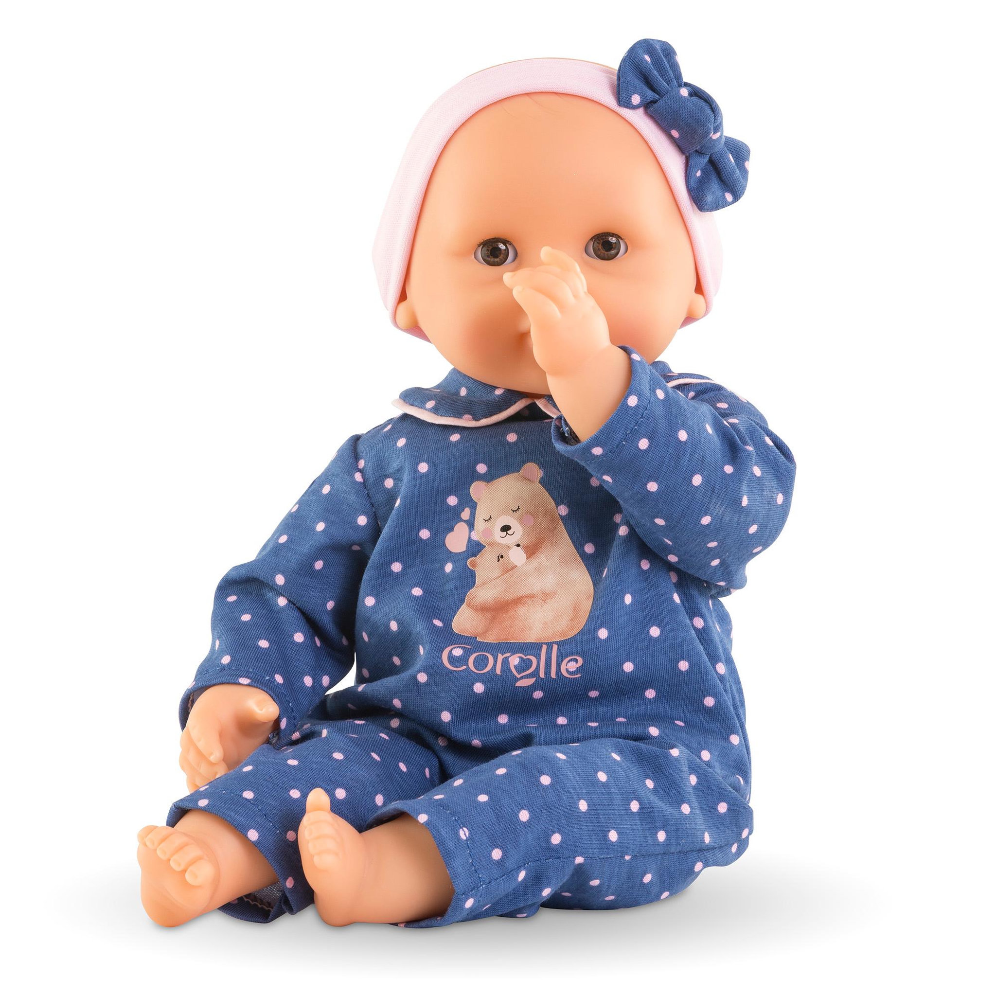 Voir la diapositive 3 : Corolle Poupon Bébé Calin Capucine - Ourson