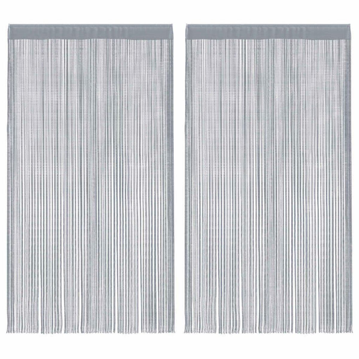 VIDAXL Rideaux a fils 2 pcs gris clair 100x250 cm