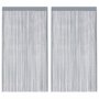 Voir la diapositive 2 : VIDAXL Rideaux a fils 2 pcs gris clair 100x250 cm