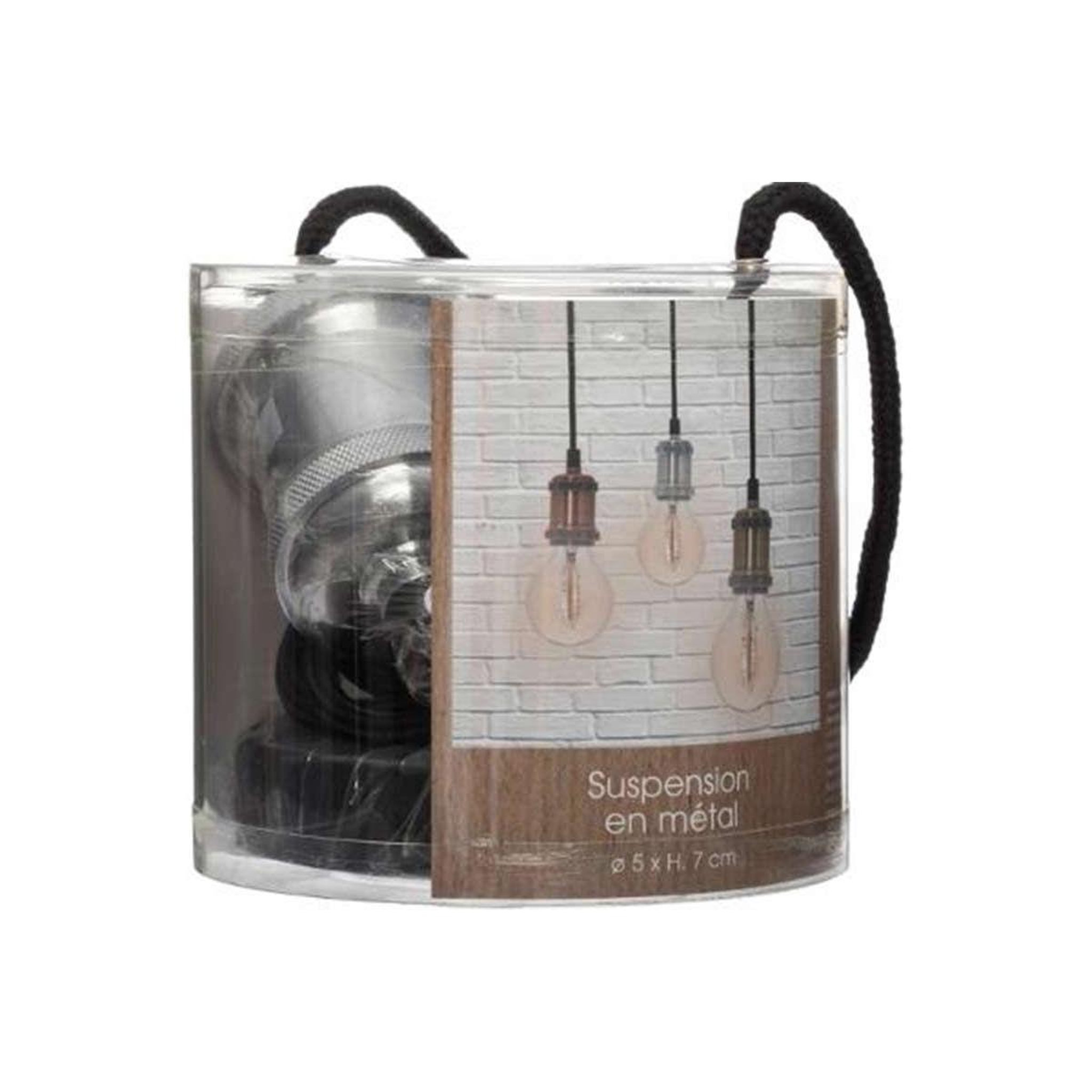 Voir la diapositive 3 : ATMOSPHERA Lampe suspension en métal  electra  7cm argent