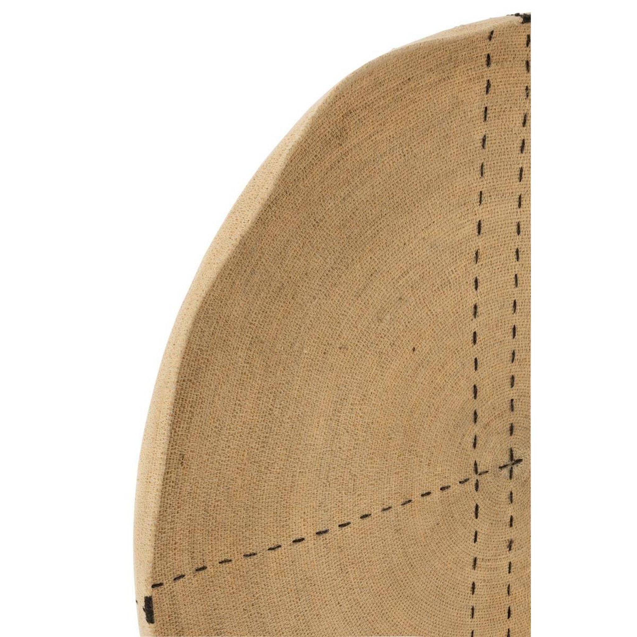 Voir la diapositive 2 : J-LINE Décoration murale plateau  pointillés  100cm naturel