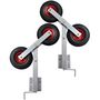 Voir la diapositive 5 : VIDAXL Set de 2 supports a double roue inclinable remorque a bateau