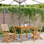 Voir la diapositive 3 : VIDAXL Chaises de jardin lot de 2 beige bois massif d'acacia et rotin