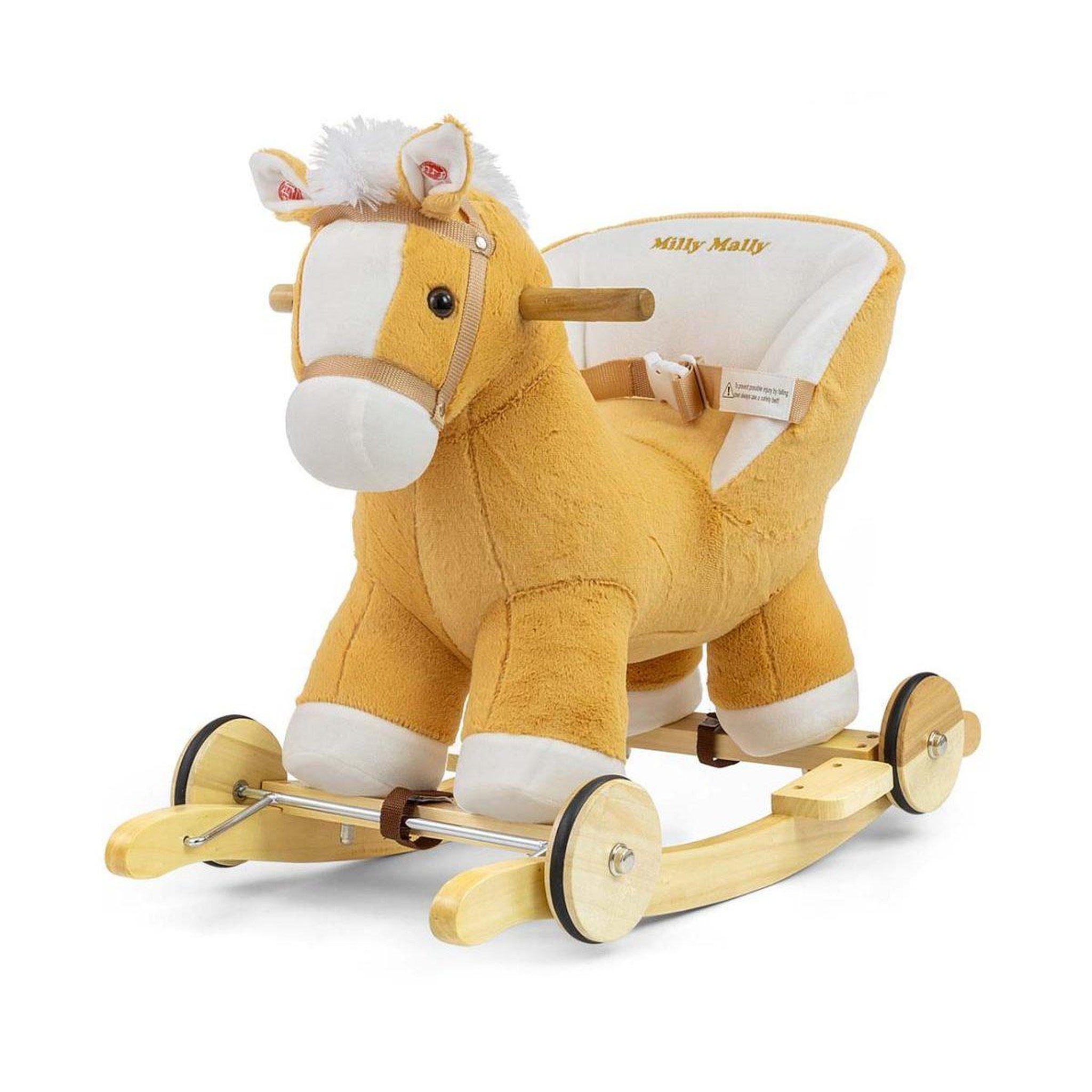 MILLY MALLY Cheval à bascule  polly marron clair