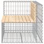 Voir la diapositive 4 : VIDAXL Banc de jardin design gabion 92x71x65,5 cm bois massif de pin