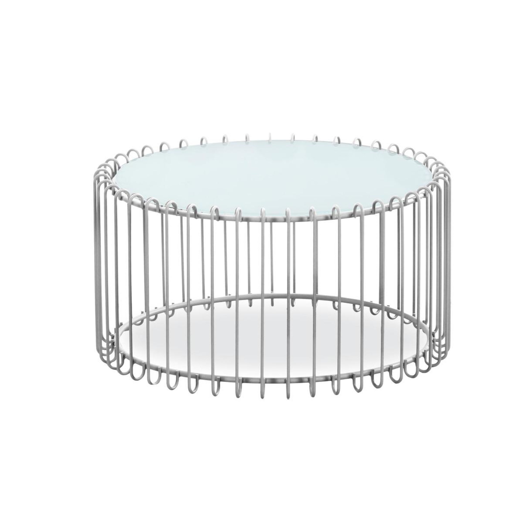Voir la diapositive 3 : Paris Prix Lot 2 tables basses  universe  85cm blanc & gris