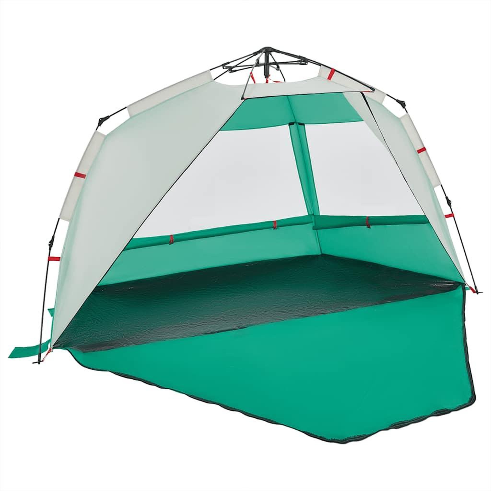 Voir la diapositive 5 : VIDAXL Tente de plage 3 personnes liberation rapide impermeable