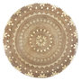 Voir la diapositive 2 : ATMOSPHERA Tapis rond en jute GOLD SHINE