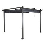Paris Prix Pergola Avec Toit  Lazio  295cm Gris Foncé