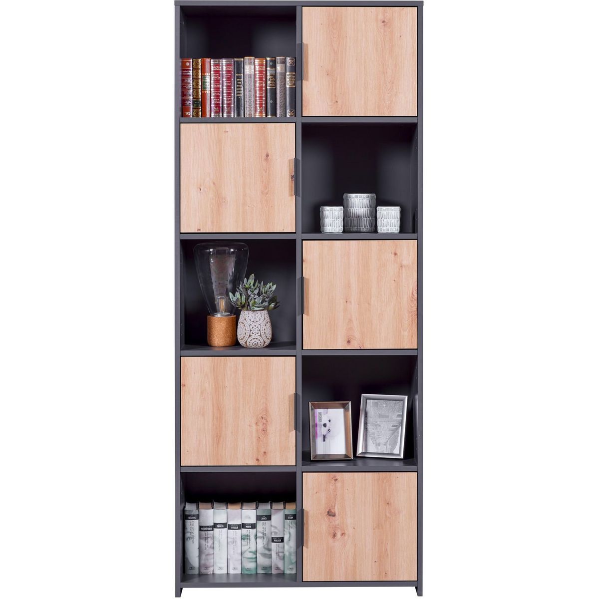 Etagere de rangement 5 portes 5 niches TEO 