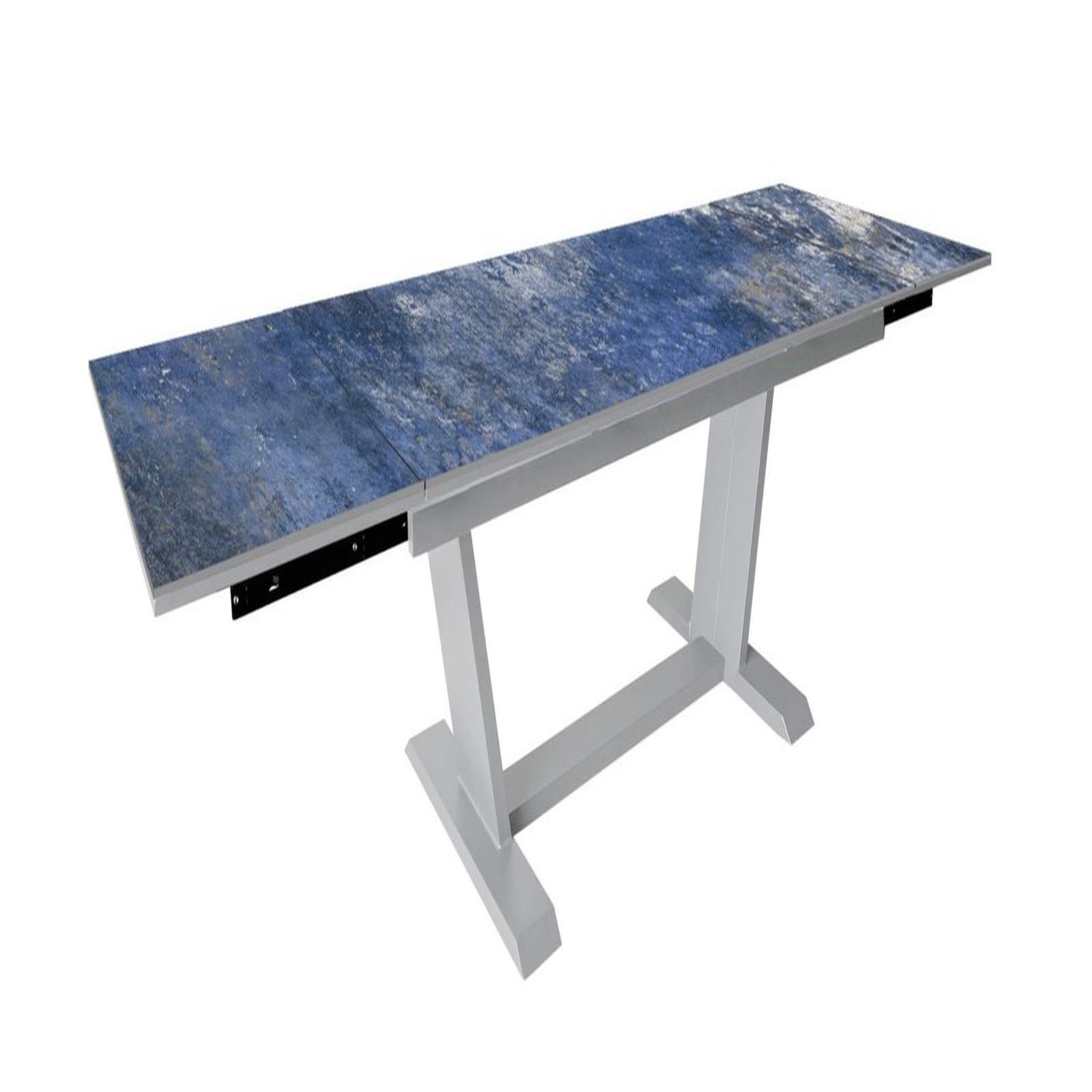 Proloisirs Table de jardin extensible Amber en aluminium/kedra - 180/230/280 x 100 cm - blanc/obérons
