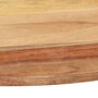 VIDAXL Dessus de table Bois solide Rond 25-27 mm 80 cm
