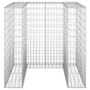 Voir la diapositive 3 : VIDAXL Mur en gabion pour poubelle Acier galvanise 110x100x110 cm