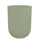 Eda Pot de fleurs rond Basalt Up - Ø 50 x 46 cm - 67 L - Vert amande - Eda