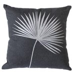 Paris Prix Coussin Déco Imprimé  Baya  40x40cm Gris Foncé