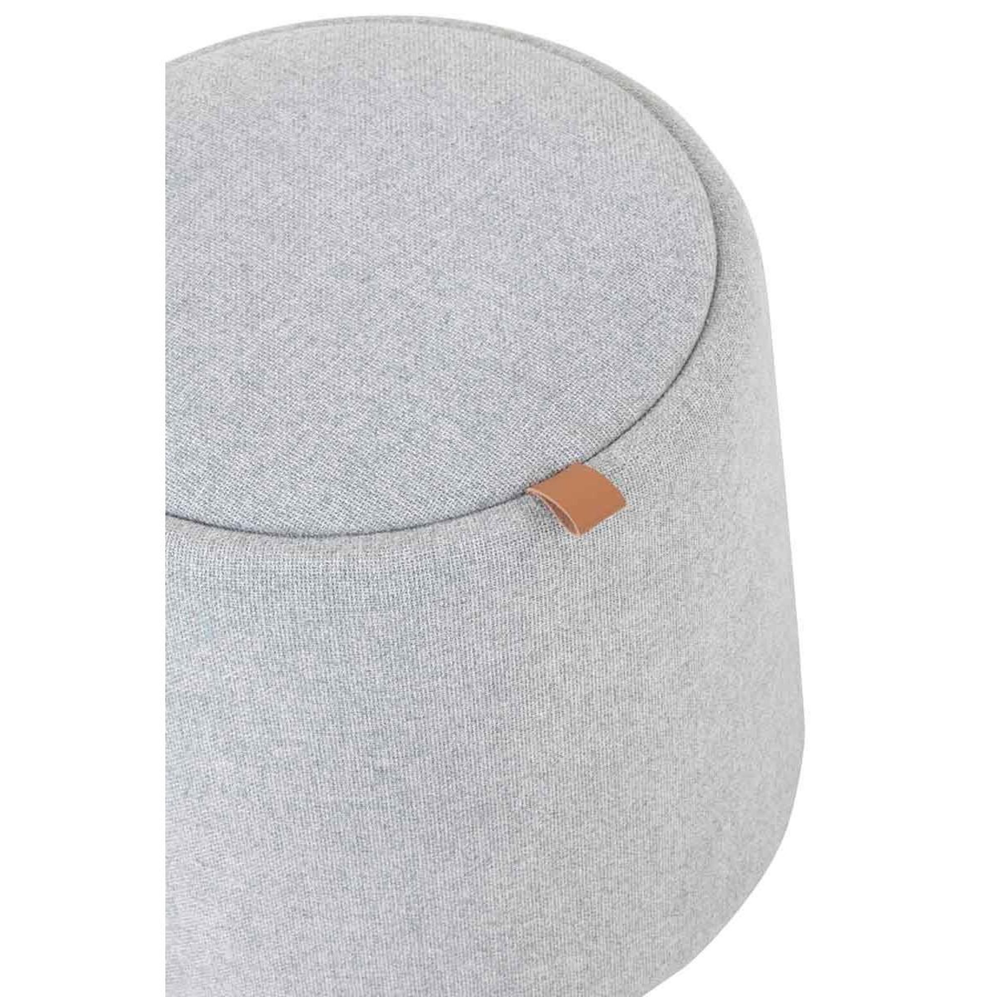 Voir la diapositive 5 : J-LINE Pouf Rond Design  Munica  42cm Gris Clair