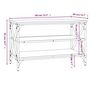 Voir la diapositive 6 : VIDAXL Meuble TV Chene fume 80x40x50 cm Bois d'ingenierie