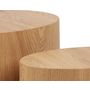 Voir la diapositive 4 : LISA DESIGN Aeryn - lot de 2 tables basses - chêne naturel - 48 et 40 cm