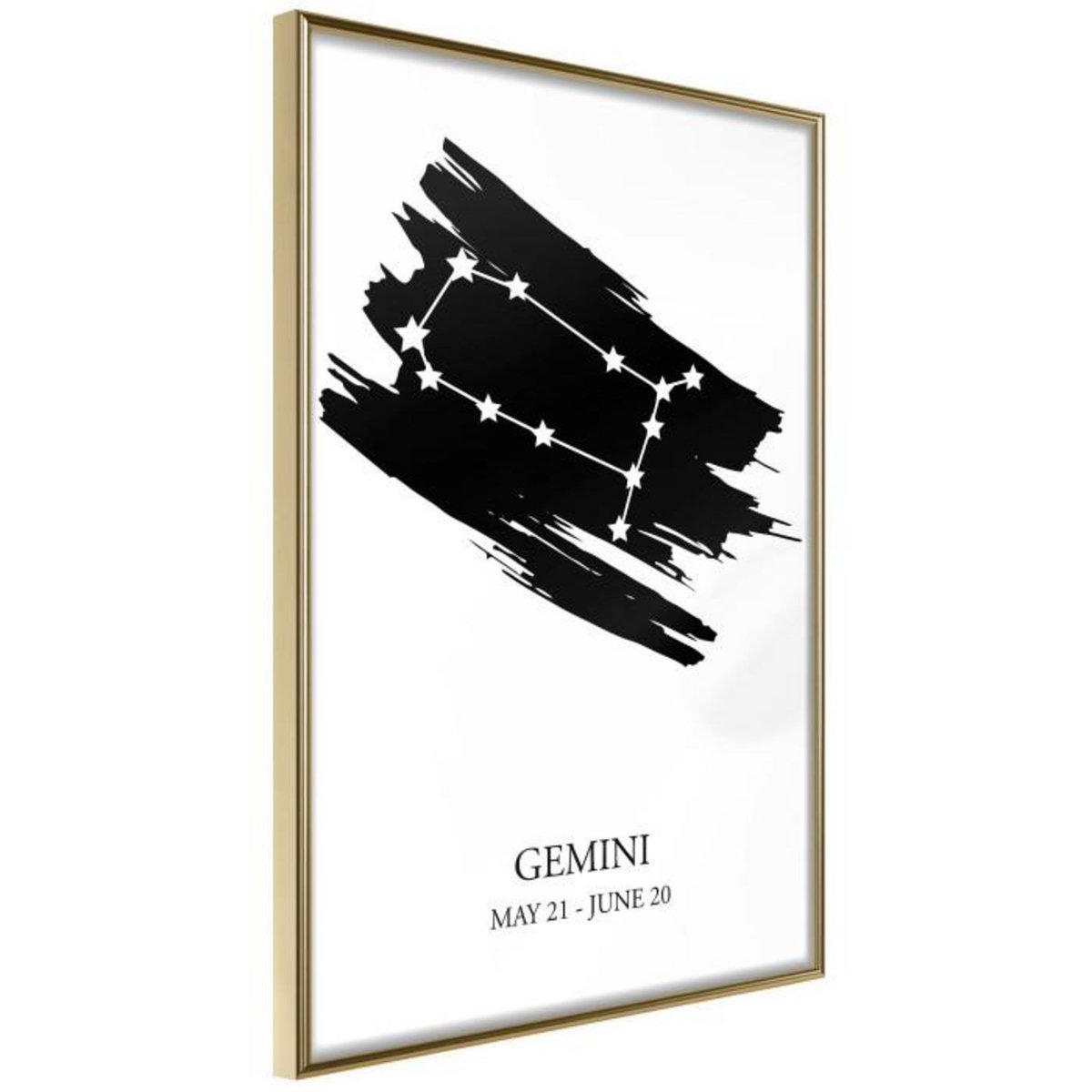 Paris Prix Affiche Murale Encadrée  Zodiac Gemini I