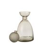 Voir la diapositive 2 : Paris Prix Vase Bouteille Bouchon en Verre  Yoko  34cm Grège
