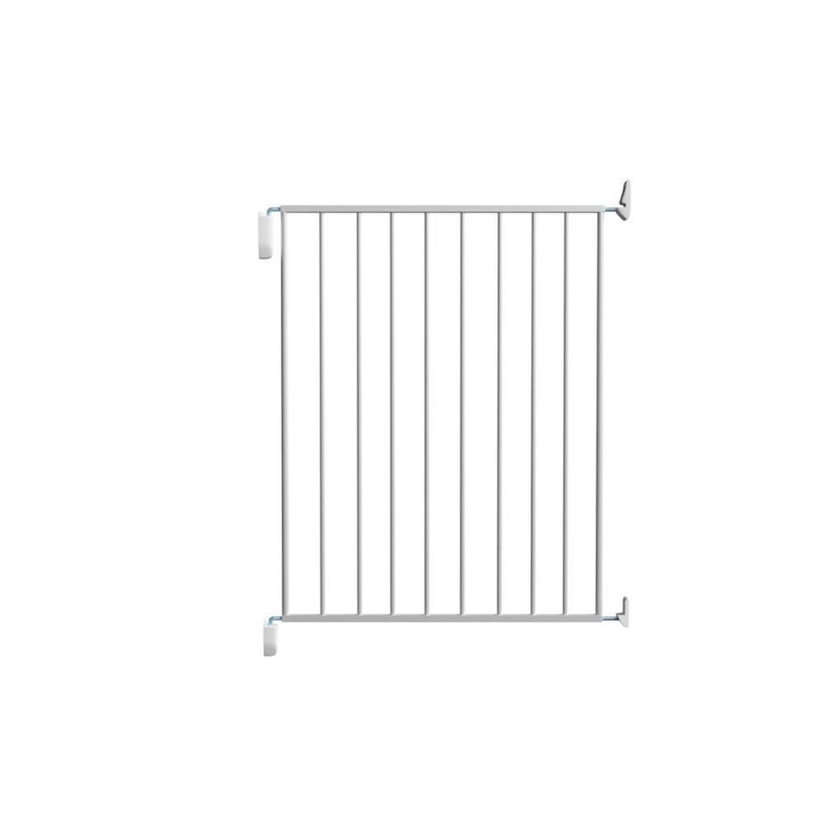 CENTRALE BRICO Barrière métal Rick, pivotante, simple cadre, 67-73cm, hauteur 73cm