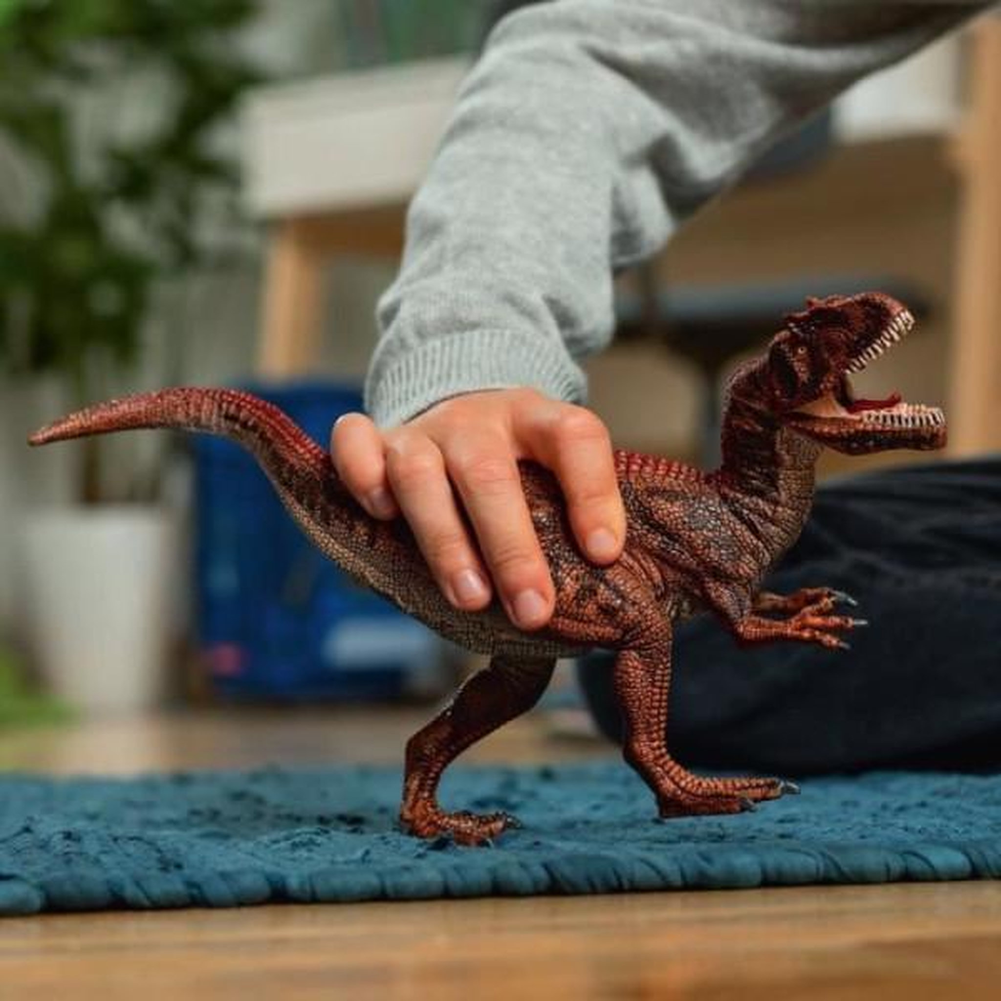 Voir la diapositive 2 : Schleich Figurine Allosaure SCHLEICH - Gamme Dinosaurs - Pour Enfant a partir de 5 ans - Marron