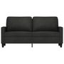 Voir la diapositive 3 : VIDAXL Canapé à 2 places Noir 140 cm Tissu