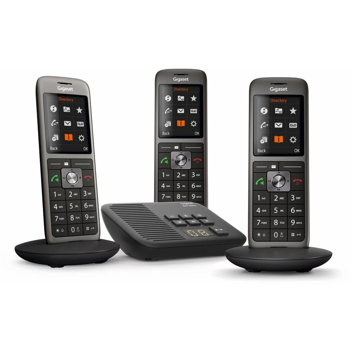 GIGASET Téléphone sans fil CL770A Trio Noir