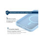 Voir la diapositive 3 : FORCE CASE Coque iPhone 15  silicone  bleu ciel
