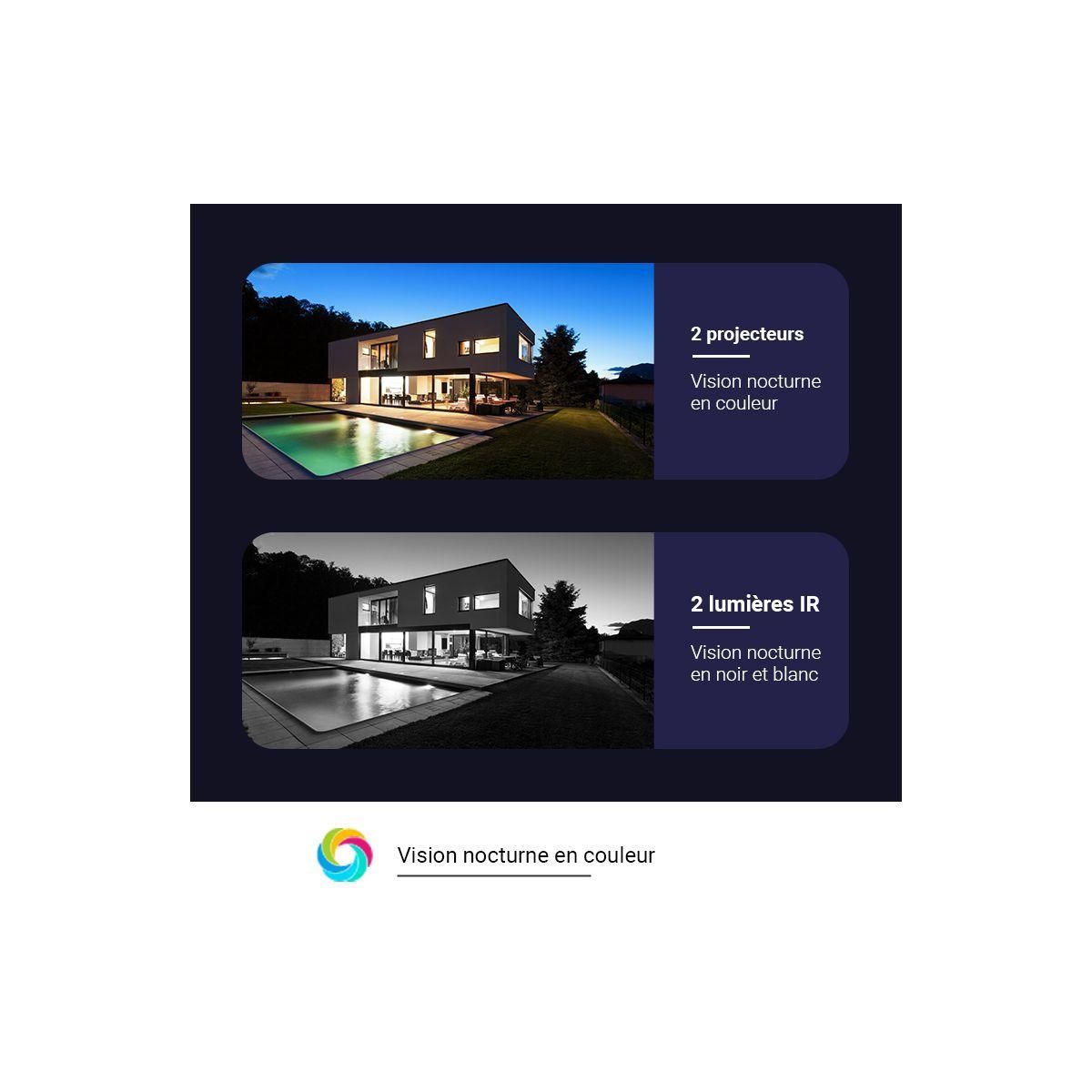 EZVIZ Caméra de surveillance 2 EB3 Type C + 2 panneaux solaires