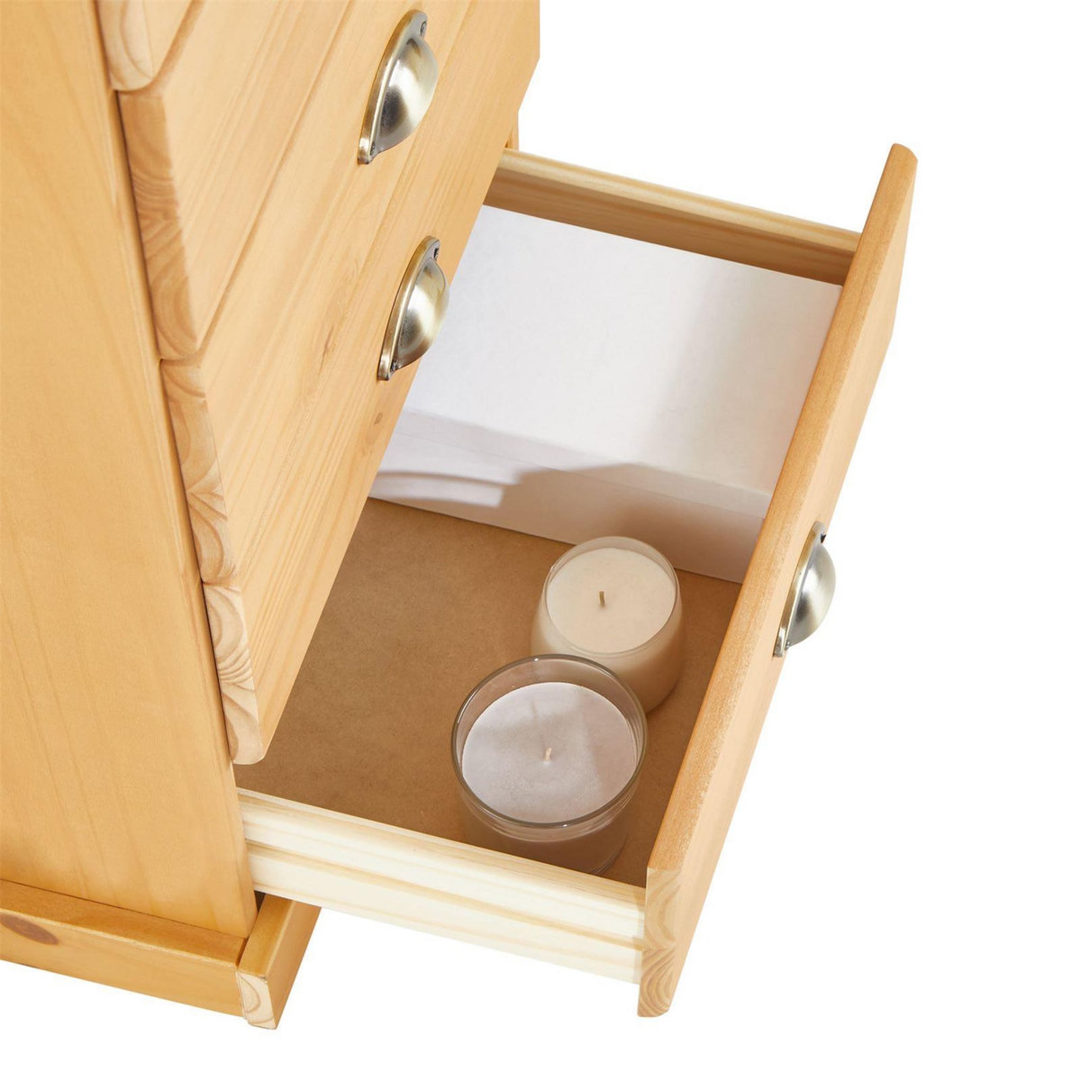 IDIMEX Chiffonnier PARIS en pin massif, 5 tiroirs