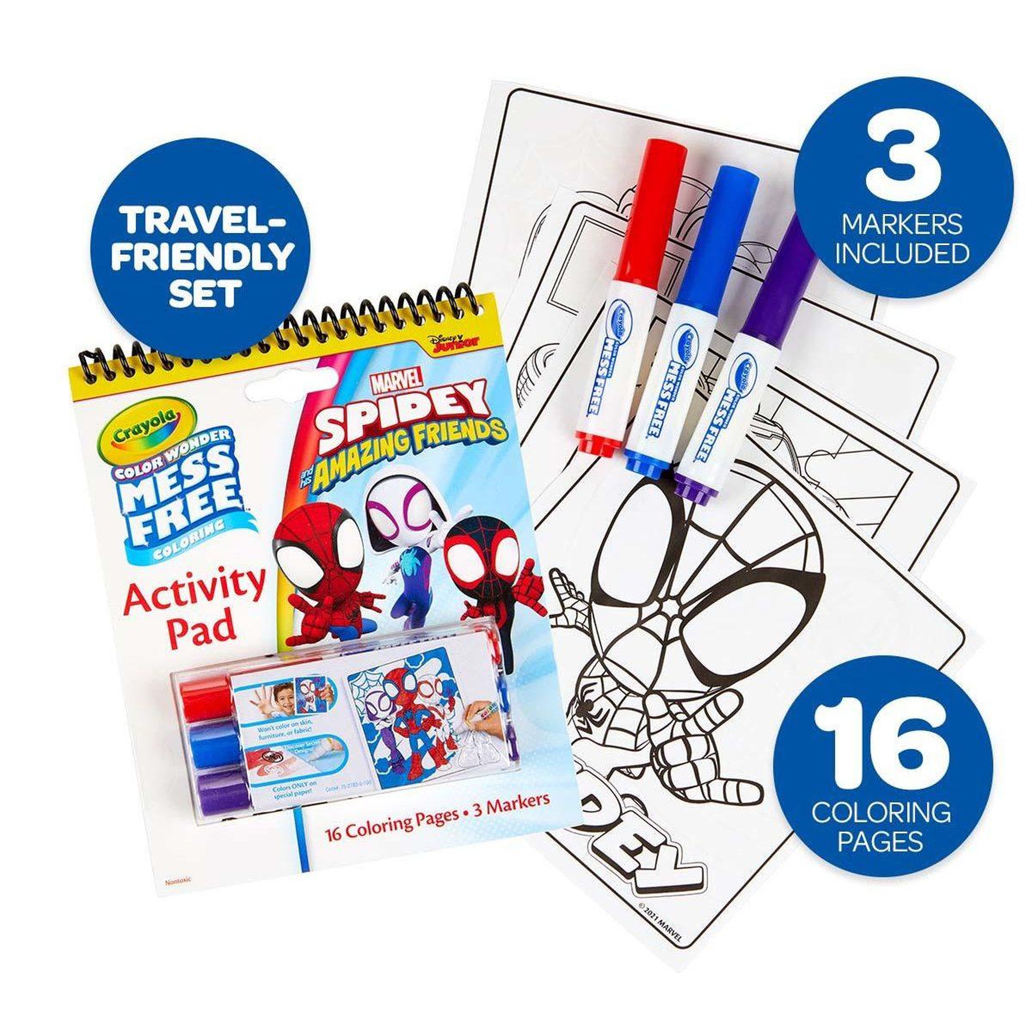 Voir la diapositive 2 : Crayola Coloriage et activités spidey et ses amis