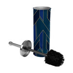 Paris Prix Brosse WC Imprimée  Achille  37cm Vert & Bleu