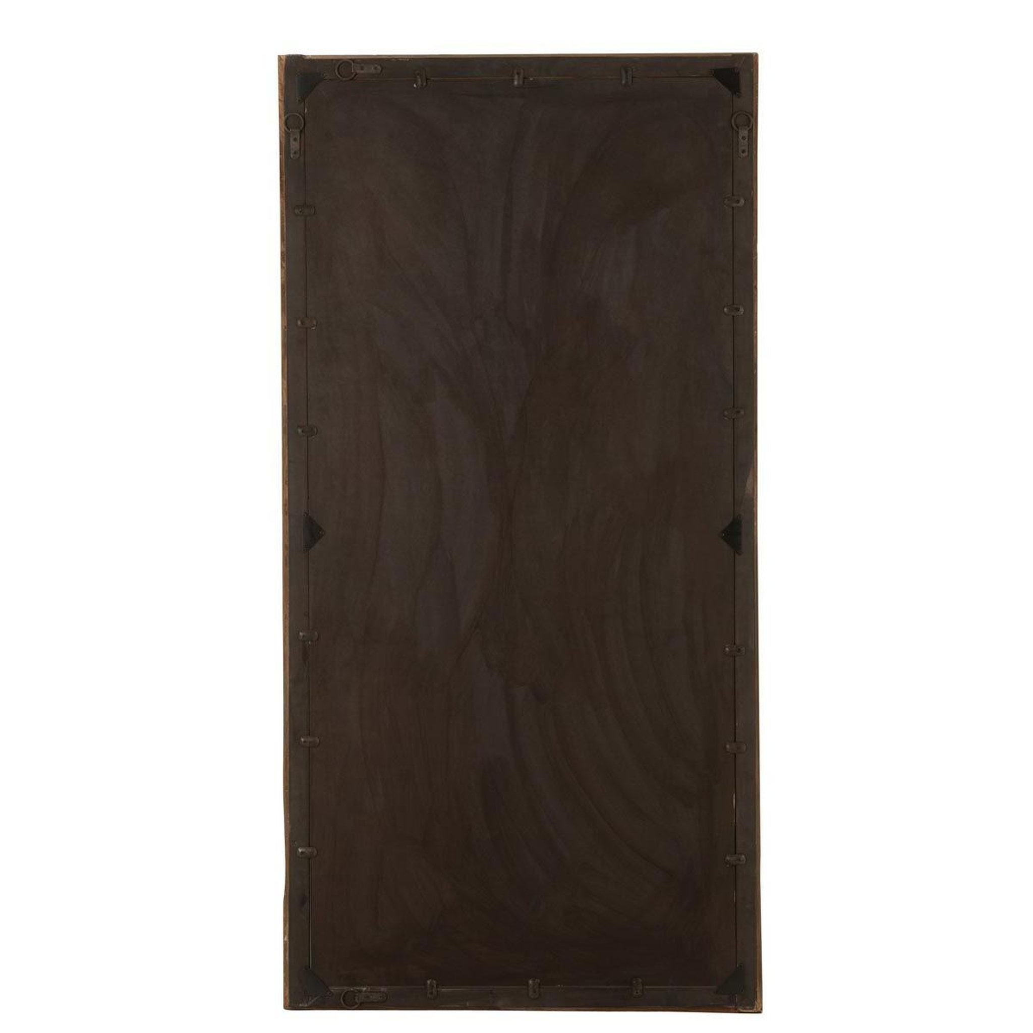 Voir la diapositive 4 : J-LINE Miroir mural en bois  evasion  176cm marron