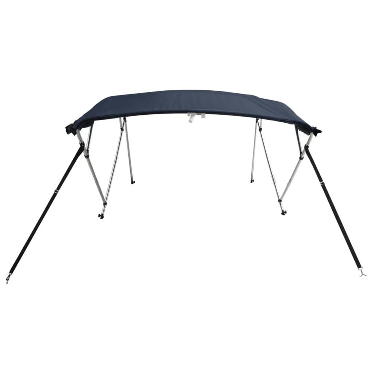 VIDAXL Toit bimini a 4 arceaux parois en maille 243x(185-198)x137 cm