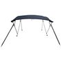 Voir la diapositive 5 : VIDAXL Toit bimini a 4 arceaux parois en maille 243x(185-198)x137 cm