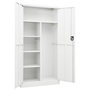 Voir la diapositive 5 : VIDAXL Armoire a casiers Blanc 90x40x180 cm Acier