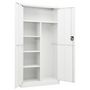 Voir la diapositive 5 : VIDAXL Armoire a casiers Blanc 90x40x180 cm Acier