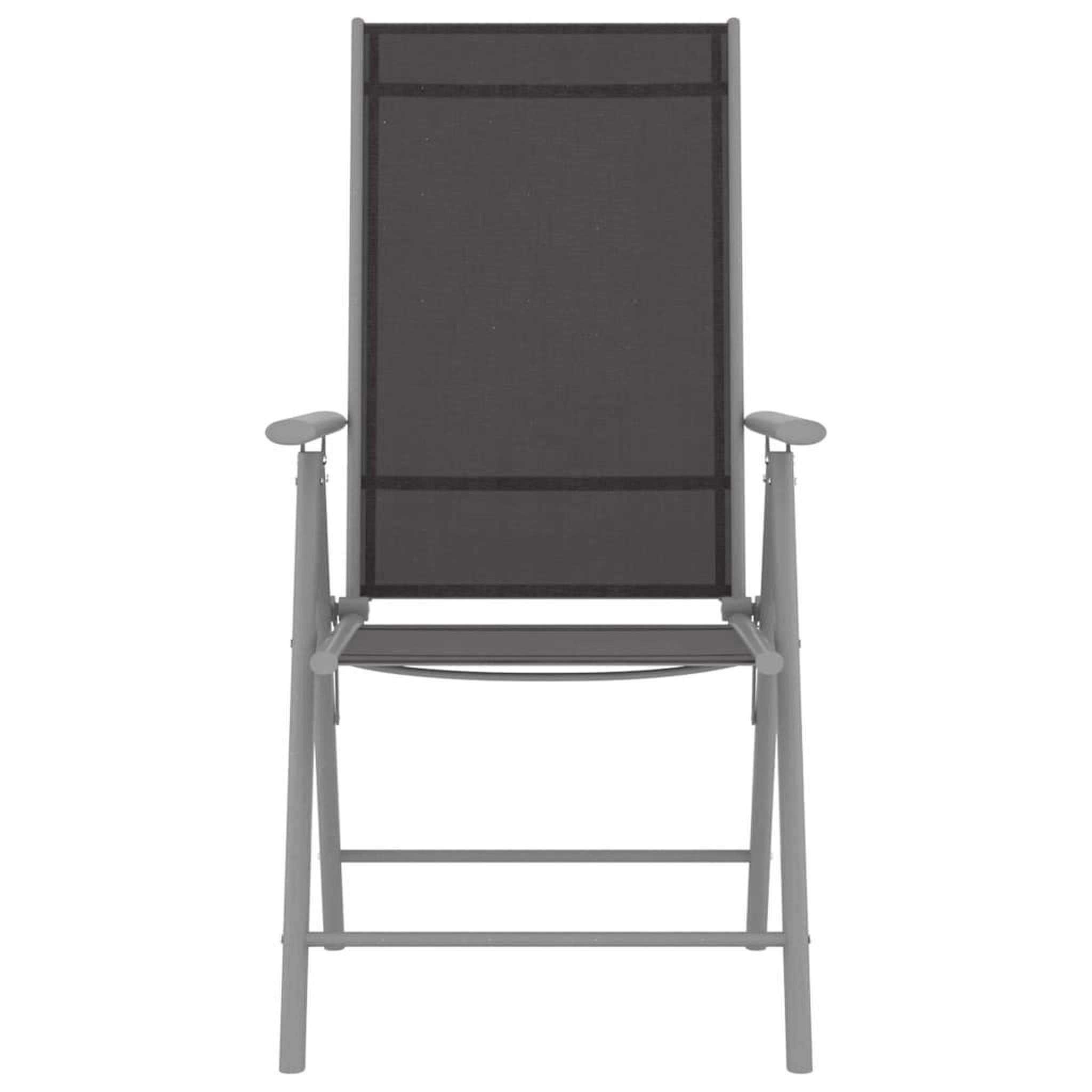 Voir la diapositive 3 : VIDAXL Chaises de jardin pliables lot de 4 Textilene Noir