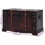 Voir la diapositive 6 : VIDAXL Coffre vintage de rangement bois 66 x 38 x 40 cm