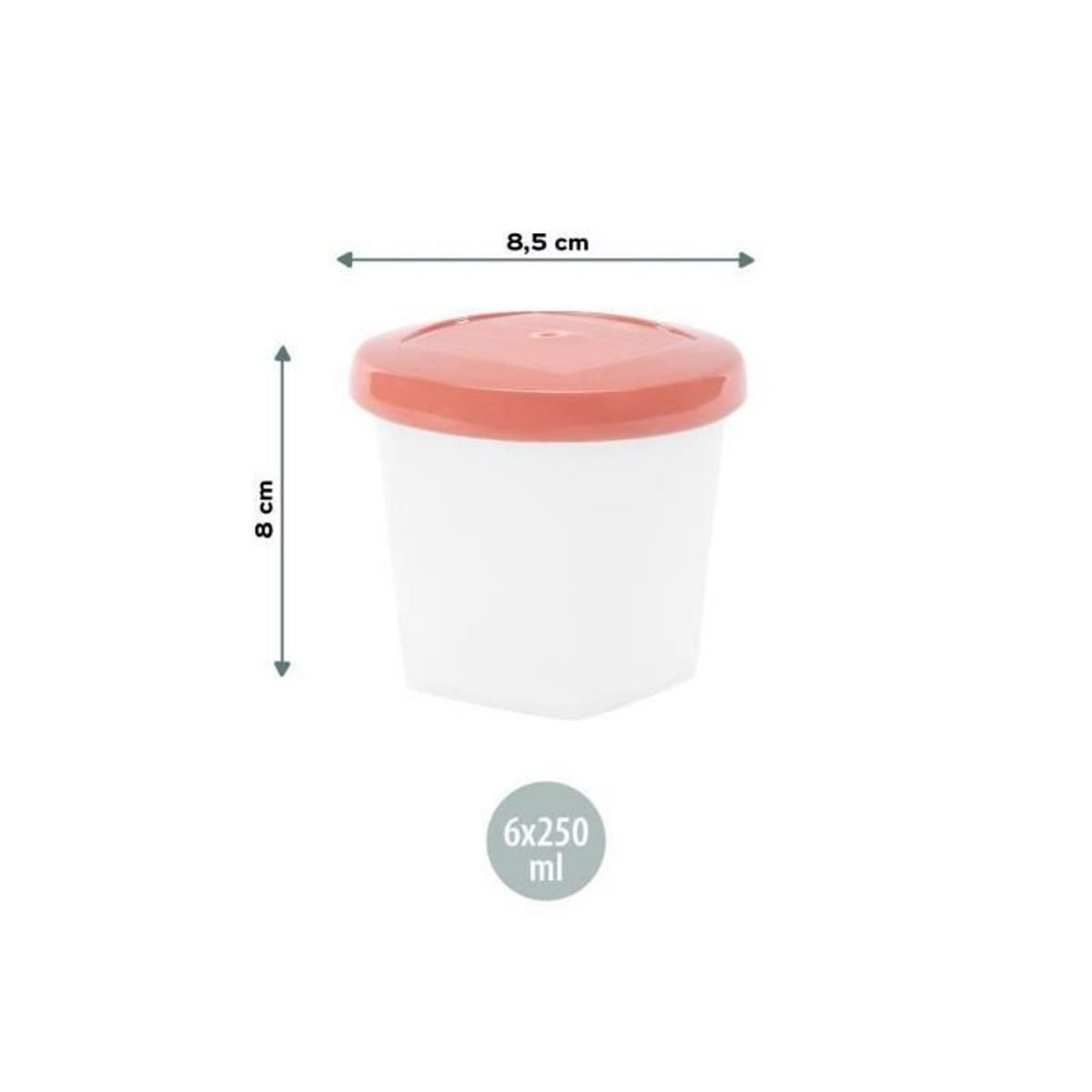 BABYMOOV Babymoov Pots de conservation Babybols Biosourcés - Lot de 6x250ml