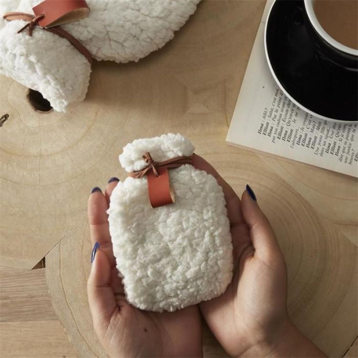 Paris Prix Chaufferette Réutilisable  Sherpa  12cm Blanc