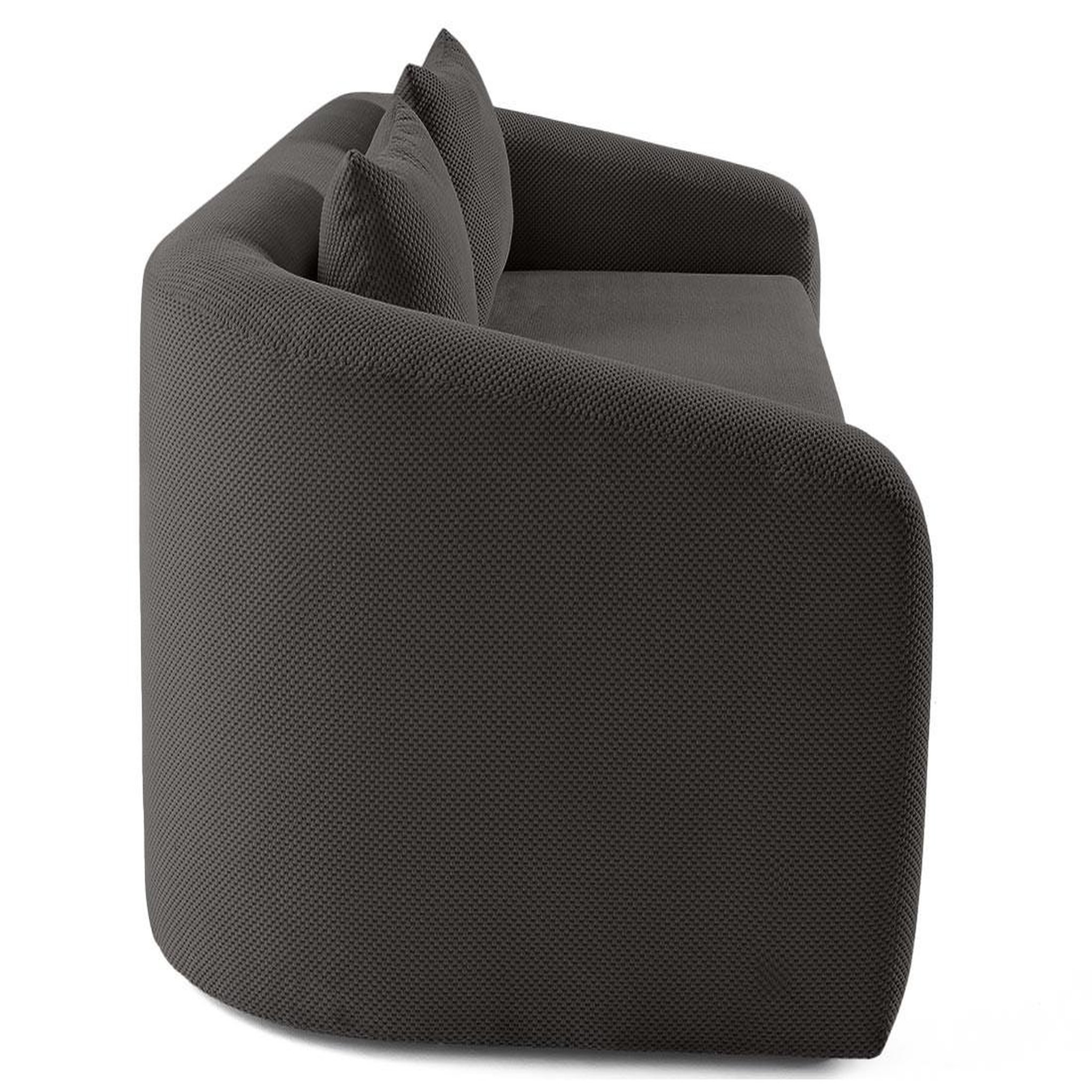 Voir la diapositive 6 : BEST MOBILIER Nuvia - canapé convertible déplimousse 3 places en velours texturé