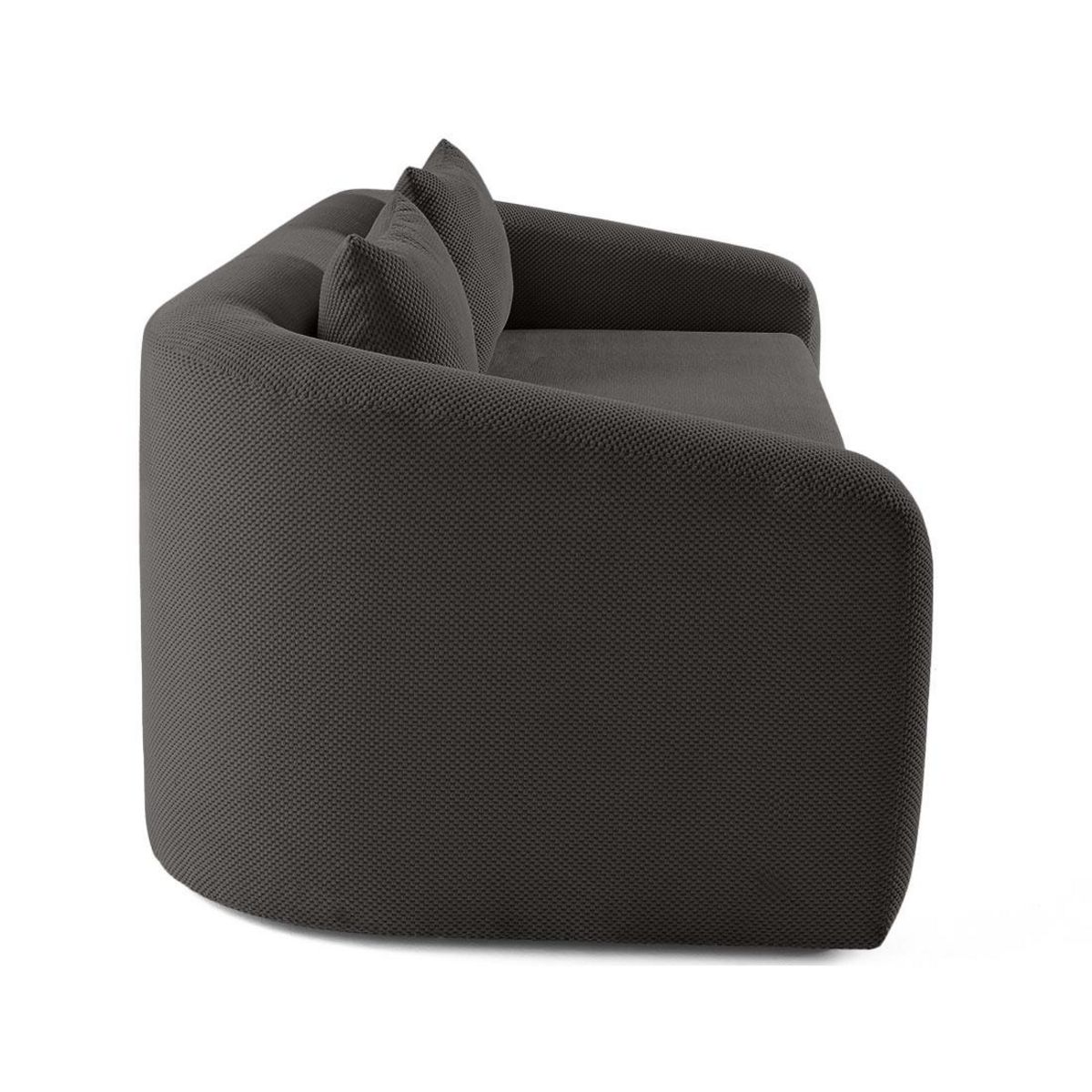 BEST MOBILIER Nuvia - canapé convertible déplimousse 3 places en velours texturé