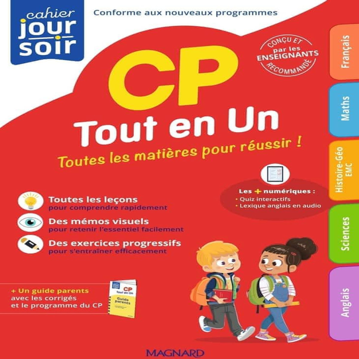 CAHIER DU JOUR/CAHIER DU SOIR CP TOUT EN UN. + GUIDE PARENTS, EDITION 2025, Cuissard Sandrine