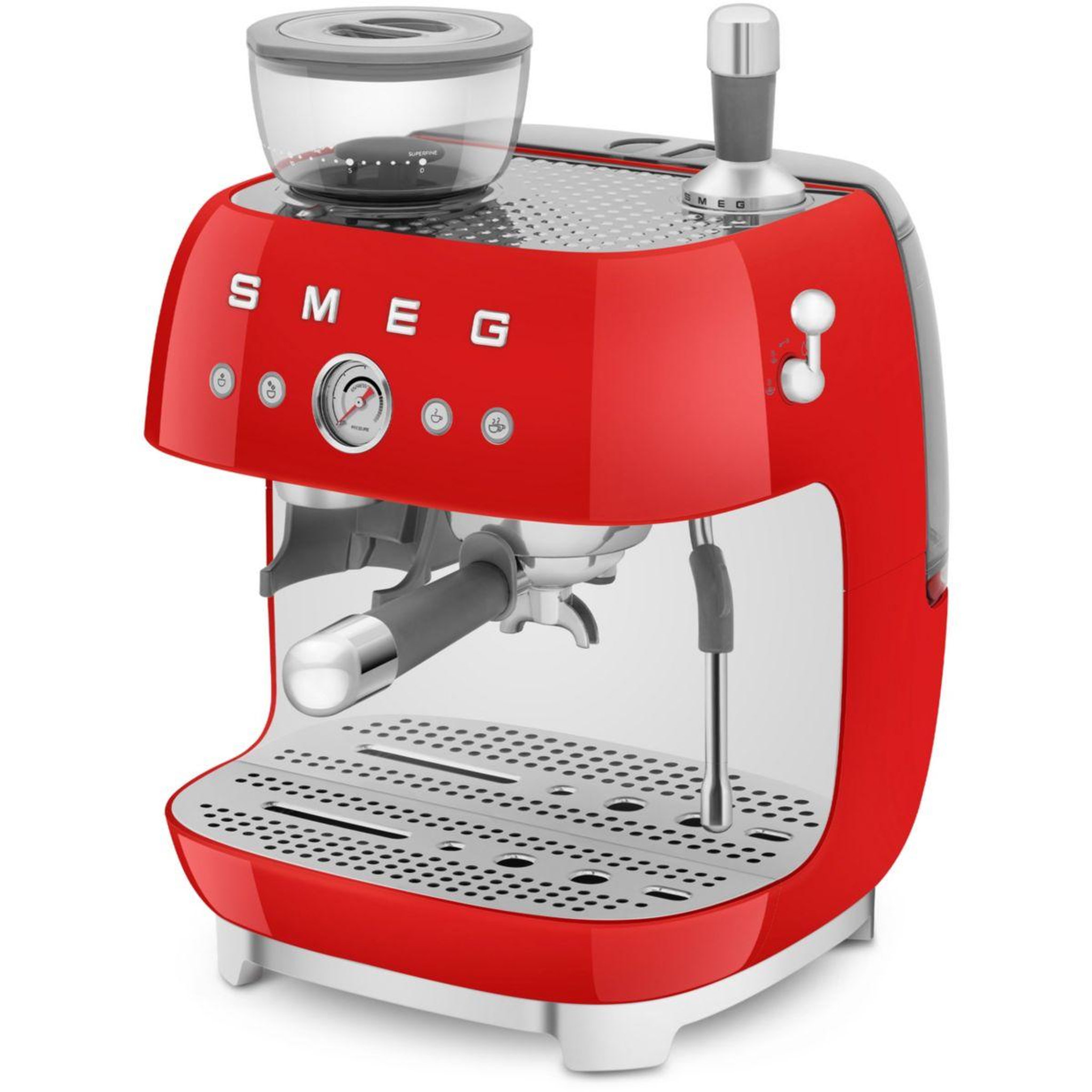 Voir la diapositive 2 : SMEG Expresso broyeur egf03rdeu